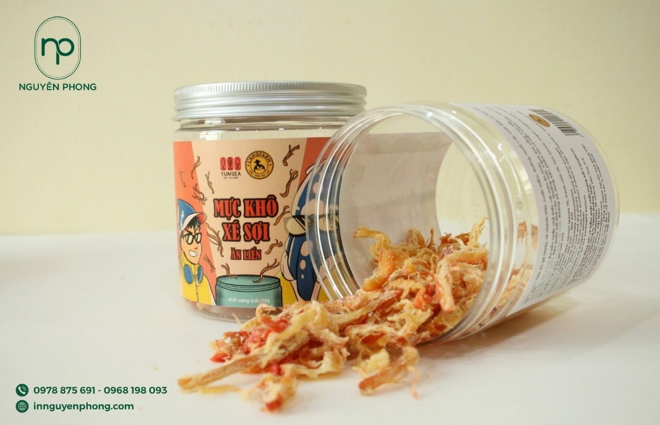 In tem nhãn mực khô giá rẻ – Chất lượng cao, giao nhanh